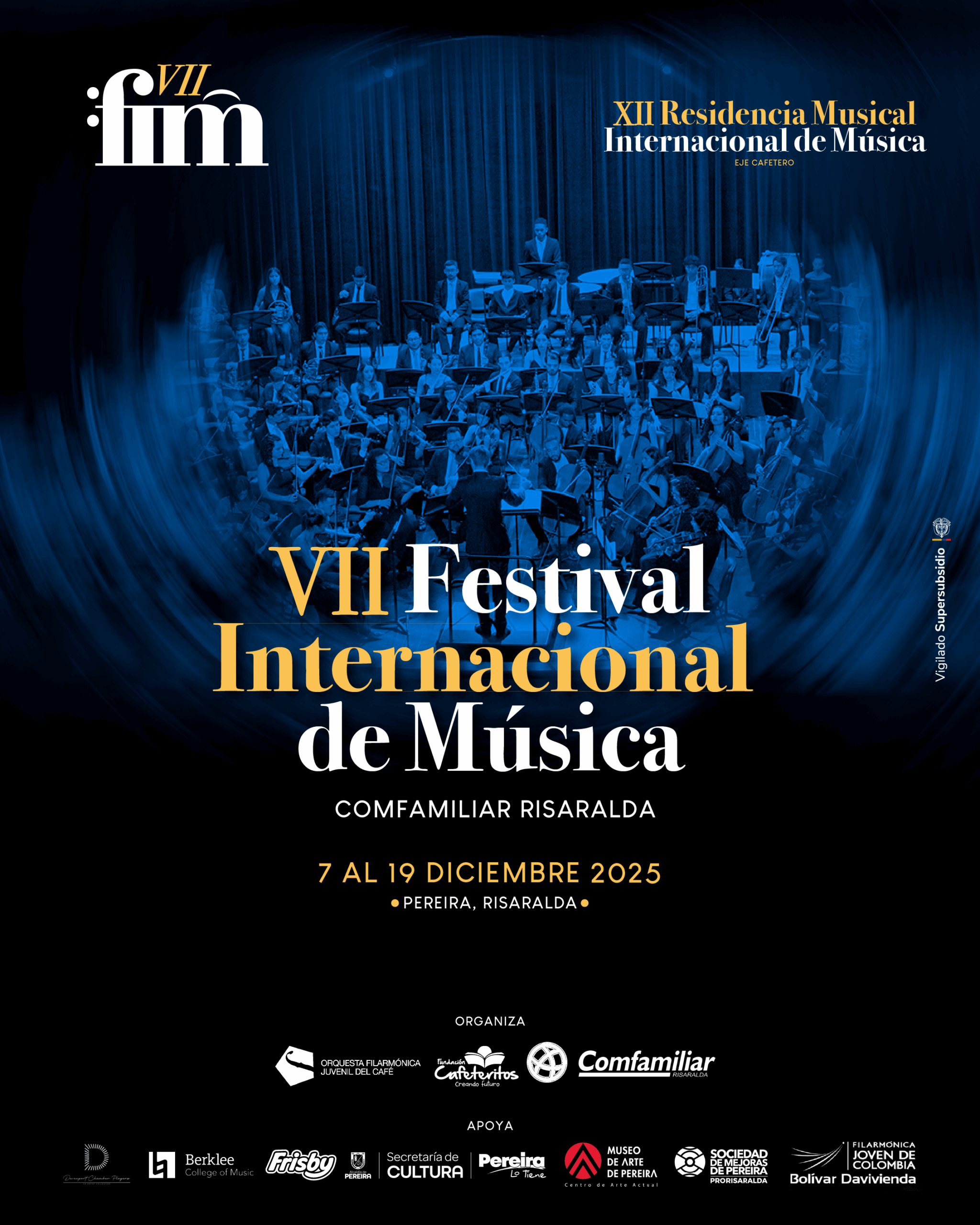 Pereira se prepara para la séptima edición del Festival Internacional de Música Comfamiliar Risaralda.
